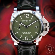 2022 Panerai Luminor Marina Quaranta Verde Militare PAM01304 Complete w/Warranty 9
