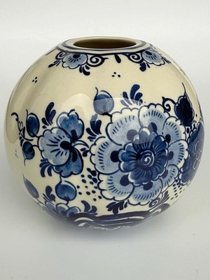 Royal Goedewaagen Delft Blue Vase 12cm Hand Painted Holland Ceramic