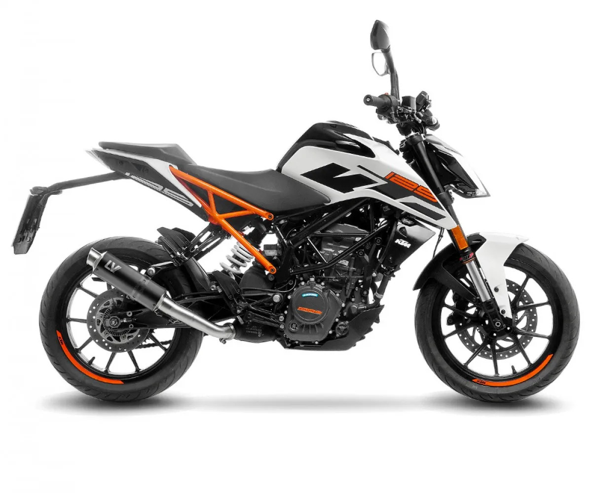 LeoVince Muffler exhaust GP CORSA BLACK EDITION EURO 4 KTM DUKE 125 2017 2020