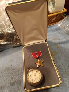 Ww2 Vet Estate Engraved Bronze Star Set Cased