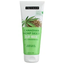 New Freeman Canadian Hemp Seed Oil Absorbing Clay Mask, 6 fl oz