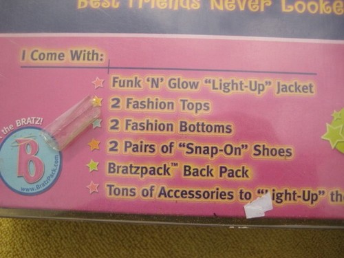Bratz Funk N Glow Collection Meygan Toy Of The Year 2002 box in poor shape - Picture 10 of 15