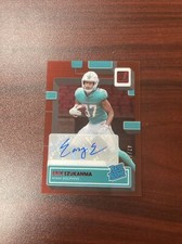 2022 Clearly Donruss Erik Ezukanma Rated Rookie Red Auto 47/49 RC SP