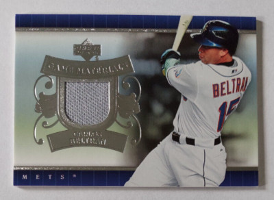 Carlos Beltran (Mets) 2007 Upper Deck baseball Game Materials PANTS