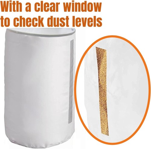 70 Gallon Dust Collector Bottom Bag 30 Micron Heavy Duty Filter 20"x30" - Picture 4 of 5