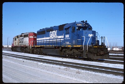 Original Rail Slide - GATX Leasing 7366+ Bellevue OH 2-1996 | eBay