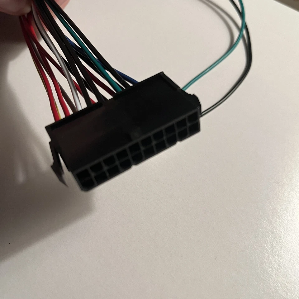 ATX to AT Power Adapter 20Pin to 2-Port 6Pin AT Extra Long Switch Cable - Image 2 of 4