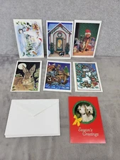 Vintage Lot of 8 The Humane Society USA Season's Greetings Cards with Envelope