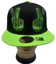 Middle Finger Gesture Hip Hop Snapback Adjustable Baseball Cap Hats LOT 1-12pcs