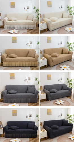 Neu Elastische Sofabezüge Stretch Weich Sofabezug 1/2/3/4 Sitze Sesselbezüge - Bild 21 von 32