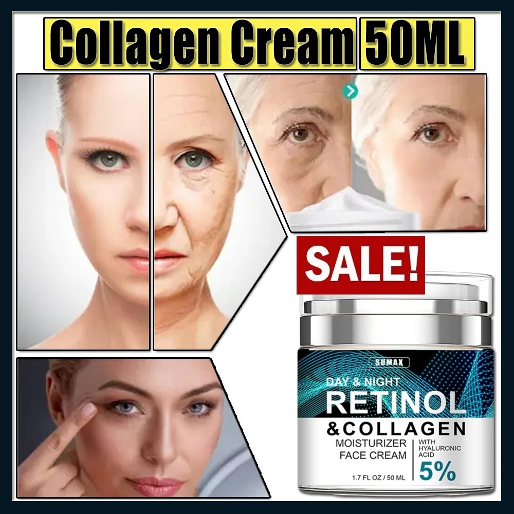 RETINOL ANTI-AGING PEPTIDE COLAGEN CREAM + HYALURONIC ACID 1.7 FL OZ
