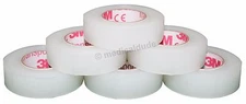 3M 1527-0 Transpore Clear Surgical Tape 1/2 inch x 10 yards - 6 Rolls