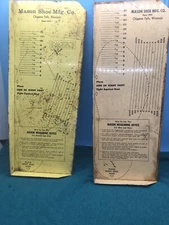 Mason Measuring Metal Shoe Sizer Man & Woman - Chippewa Falls Wisconsin#22-171