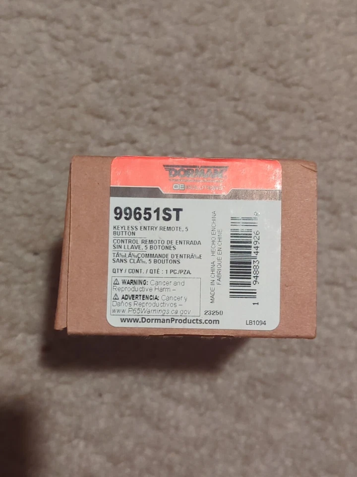 Dorman 99651ST Keyless Entry Remote, 5 Button Compatible with Select... - Image 3 of 3