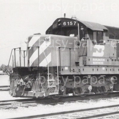 #ad #ad 1980 Burlington Northern Railway Electromotive #6157 Galesburg Illinois CBamp;Q $37.50