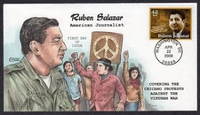 2008 Journalist Ruben Salazar (SCOTT 4251) - Collins Hand Colored FDC NU785