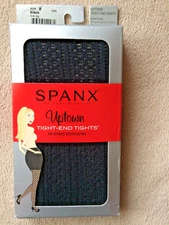 Spanx size B Black Love Leg Uptown Tight End Tights Patterned Bodyshaping1074NWT