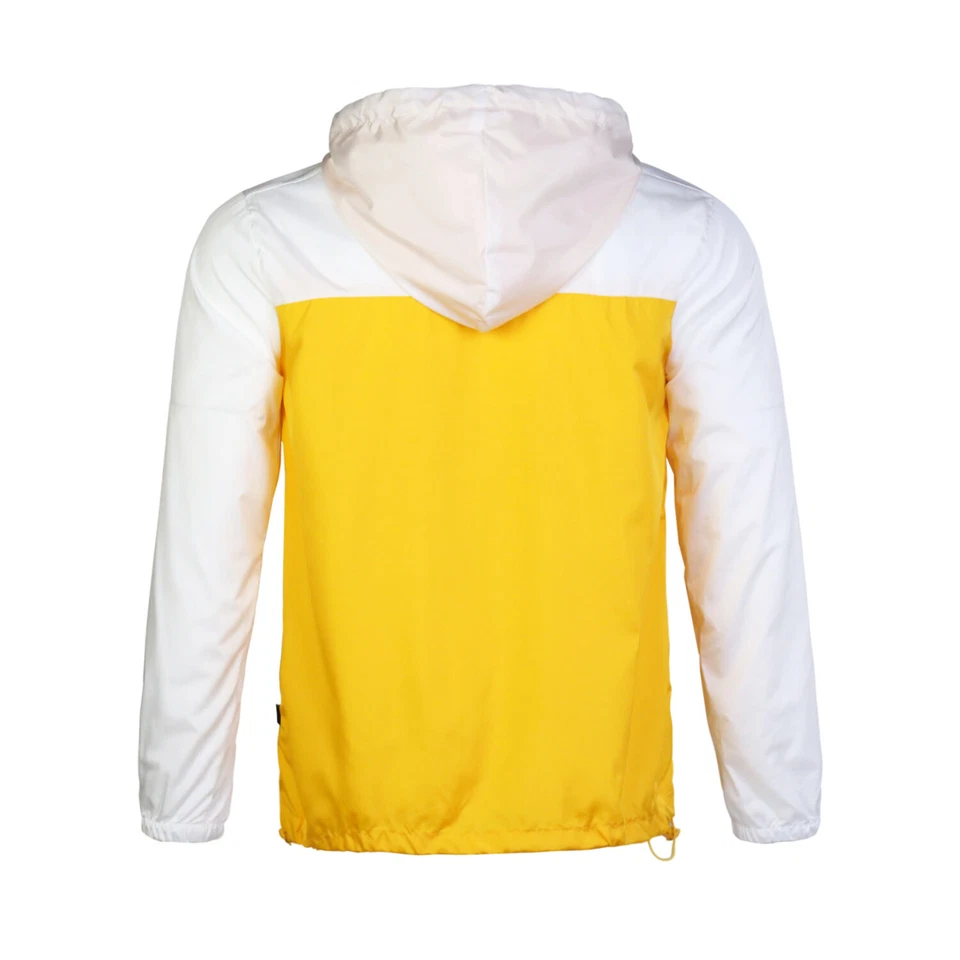 Jaqueta masculina colorblock com zíper leve à prova de vento streetwear ao ar livre - Imagem 3 de 4