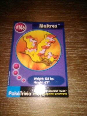 first pokemon movie promo card 1999 Pokemon Promo Card The First Movie Nintendo Moltres #146 PokeTrivia-  LP