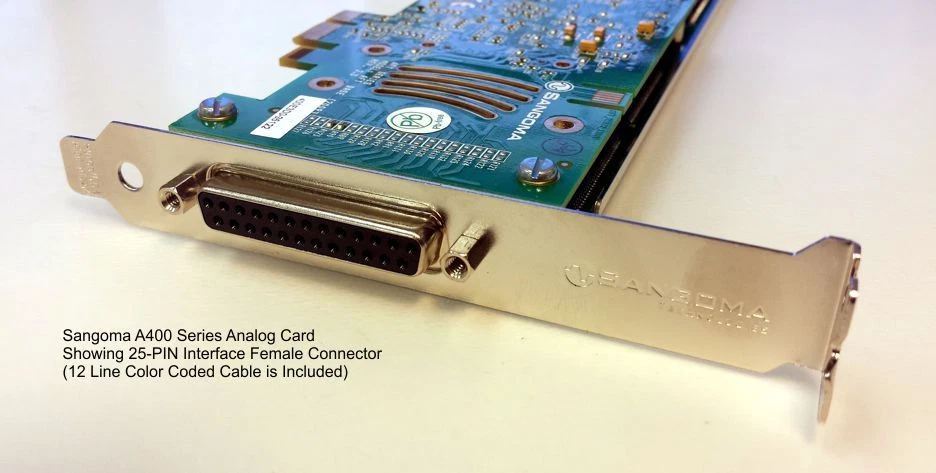 Tarjeta analógica Sangoma A40500E 10 FXS - PCIe Foto 4 de 4