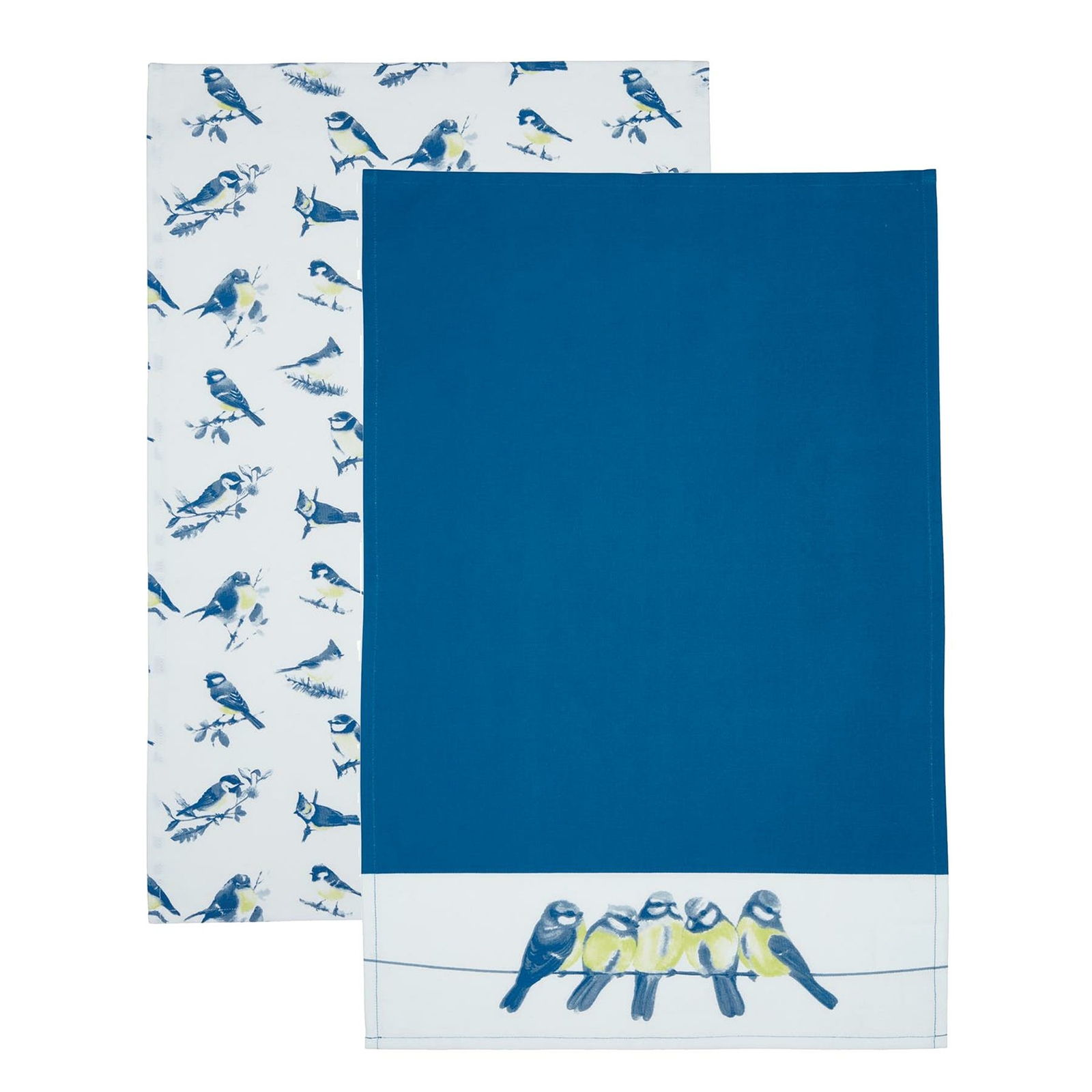 Kitchencraft Tea Towel Set of 2 - Blue Bird Print