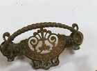 One Eastlake Vintage Brass Furniture Hardware Drop Bail — photo 5