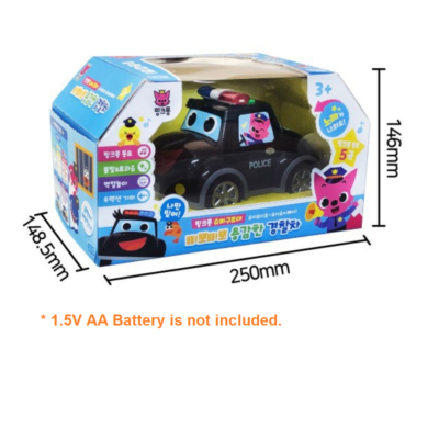 【新品未使用】 핑크퐁 아기상어 경찰차 (ピンクフォン ベイビーシャーク警察車 Pinkfong Baby Shark Super Rescue Police Car Korean Songs Melody