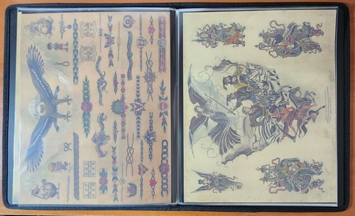 Pinky Yun Japanese Traditional Vintage 48 Sheets Tattoo Flash Portfolio Book 2 - Picture 13 of 24