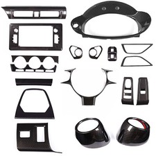 Juego de cubiertas interiores de fibra de carbono ABS para Toyota GR86/Subaru BRZ 2022-25