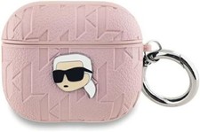 Karl Lagerfeld Monogram Karl Head Case for AirPods 3 Pink - KLA3PGKIPP