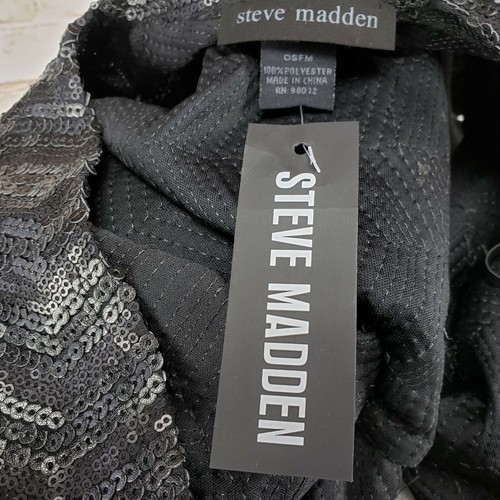 NWT Steve Madden One Size Black Sequin Open Front Short Sleeve Shrug Cardigan - Picture 9 of 11