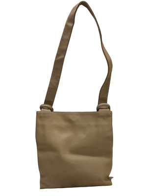 Zeus Soft Leather Tan Shoulderbag Marking and Wear 10.5''w x 11.5''h 