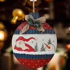 Rustic Christmas Sign Snowman Decor Wreath Christmas Hanging Sign Bow Berries Pi