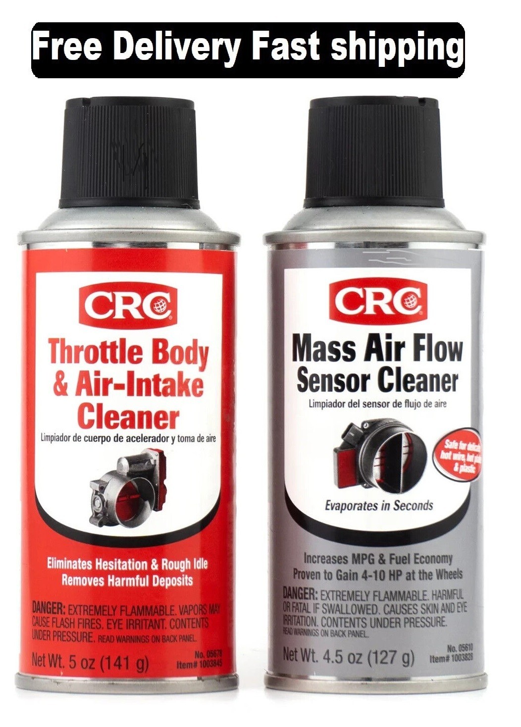 CRC Mass Air Flow & Throttle Body Single-Use Cleaner Twin Pack Kit