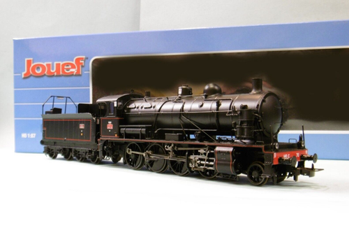 Locomotive à vapeur 140 C 231, tender 18 C 436, Ouest, verte à filets