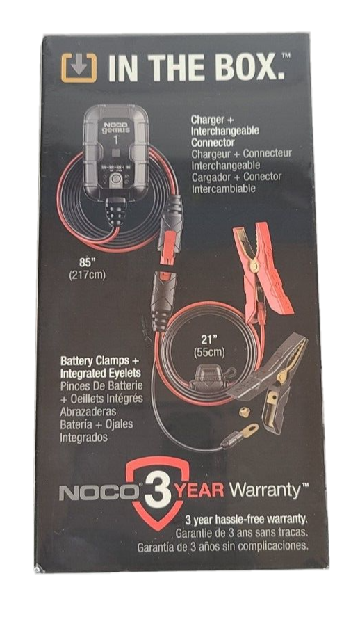 NOCO Genius 1 1A Car Battery Charger 46221190021 eBay