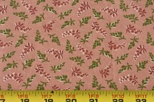 10" Long, Rust Green Peach Floral Cotton, Thimbleberries, House  Garden,P9326