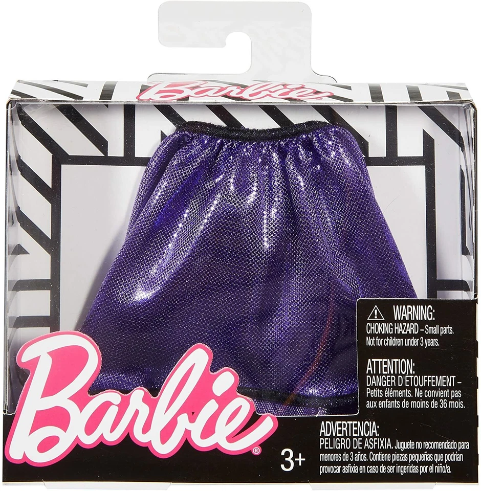 Barbie Moda - Negro Y Violeta Alto Bajo Falda - Imagen 2 de 3