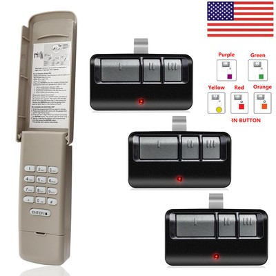 Universal 953ESTD 893MAX Garage Door Opener Remote & Keypad 877MAX Garage Door