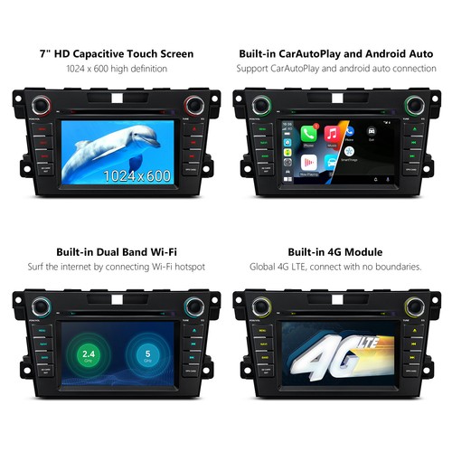 4G Android 14 8-Core Car Play Stereo GPS DVD Player Radio 4+64GB For Mazda CX-7 - Picture 10 of 13