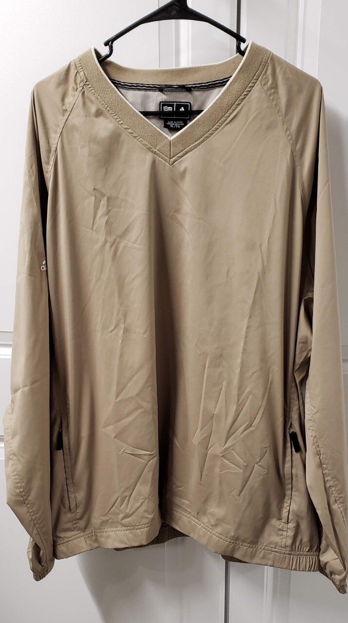 Adidas Men's Climaproof Pullover Jacket - XL Size for All-Weather Comfort  