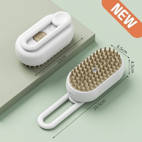 Cat Steam Brush Steamy Dog Brush 3 In 1 Electric Spray Cat Hair Brushes - Picture 9 of 15