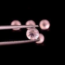 AAA Natural Rose Quartz 8mm Round Shape Faceted Cut Loose Gemstone 5 Pcs Lot