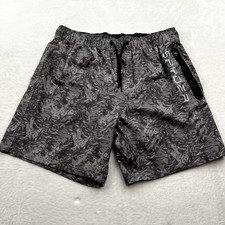 Spyder Mens Shorts Large Gray Surf-Sand-Sun UV Protection Mesh Liner Swim Trunks