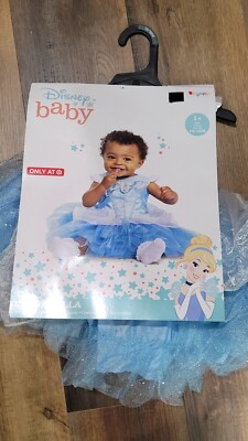 Disney Baby Princess Cinderella Halloween Costume Tutu Dress Size 12-18M  New!