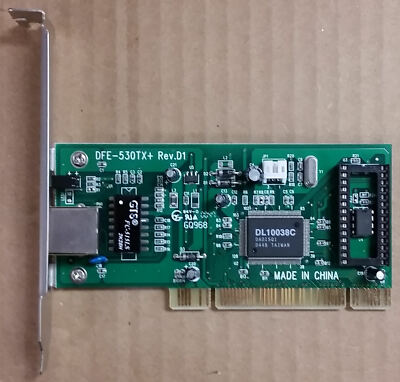 D-Link DFE-530TX+ Rev.D1 PCI Fast Ethernet Adapter, Refurbished