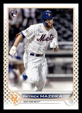 Patrick Mazeika 2022 Topps Gold Star SP #166b New York Mets Rookie RC *030