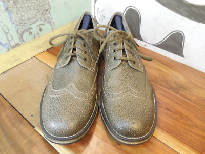 Steve Madden Gray Leather Wingtip Oxfords  display picture 1