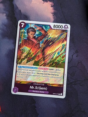 One Piece Card Game - Mr.5 (Gem) (OP04-072) Rare | eBay One Piece Card Game - Mr.5 (Gem) (OP04-072) Rare | eBay
