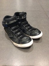 Converse All Star Kids Black Leather Sneakers pro blaze Size 3.5